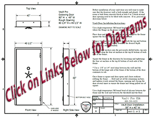 Vault door installation guide and instructions