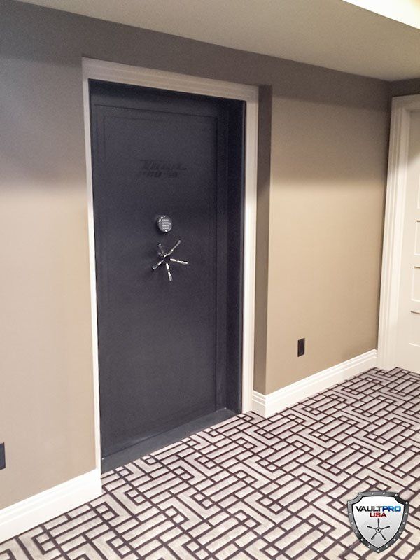 Vault door custom installation vault room