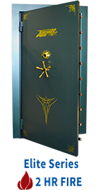 Vault Doors with Step system prevents prying