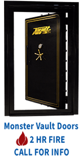 Large vault doors for business or government
