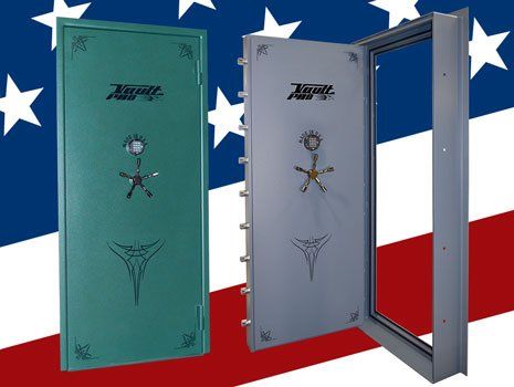 Vault doors for storm shelters and safe rooms