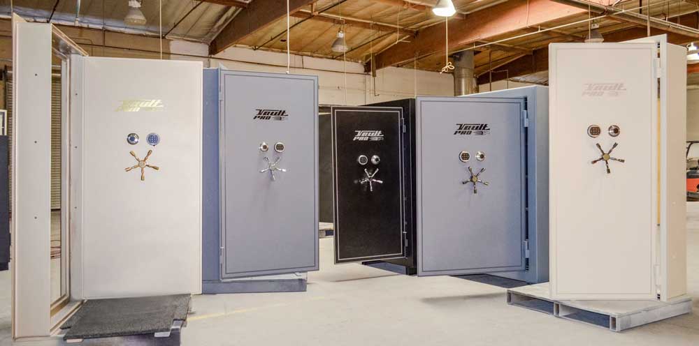 Vault Doors with Optional Dual Locking Systems.