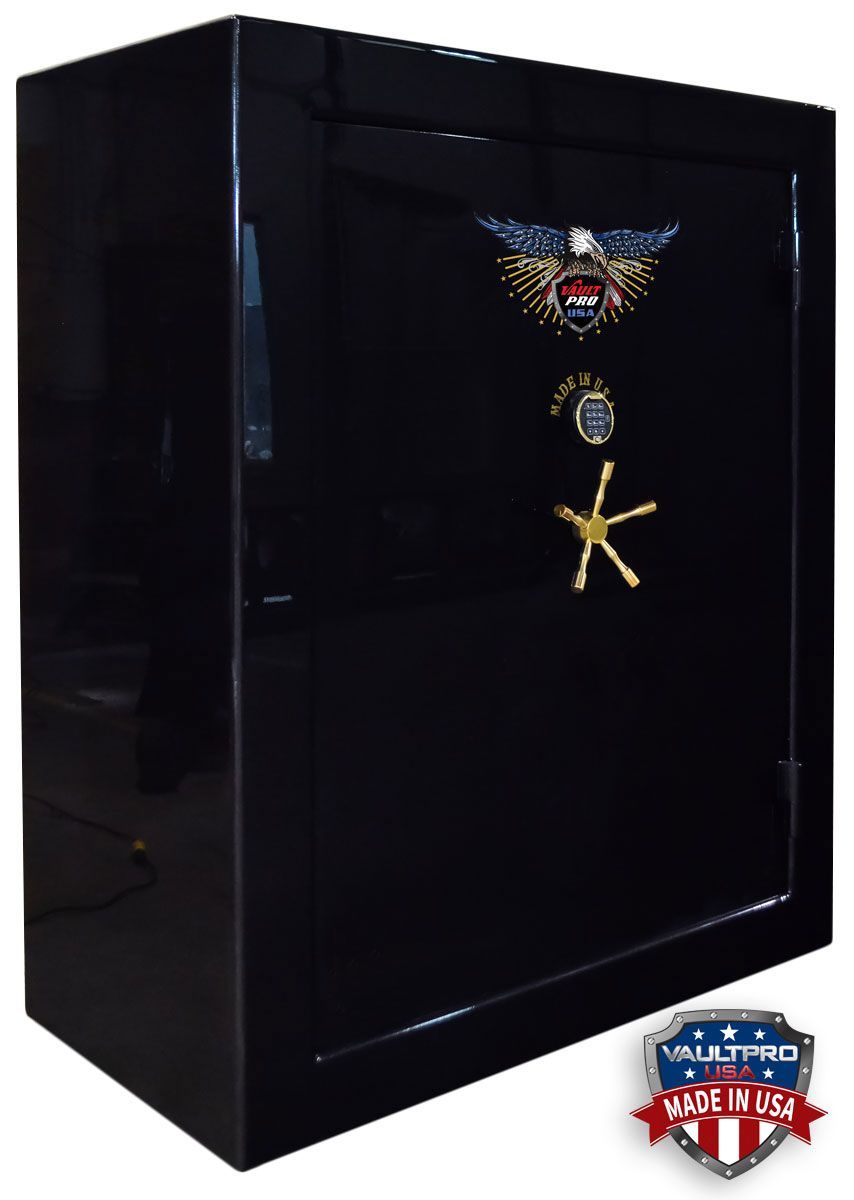 Very large 60 gun safe in gloss black finish. Made by Vault Pro USA