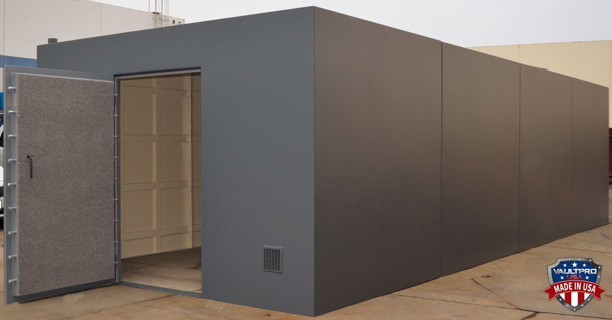 modular walk in vault room Walk in vault rooms with full environmental control systems integration.