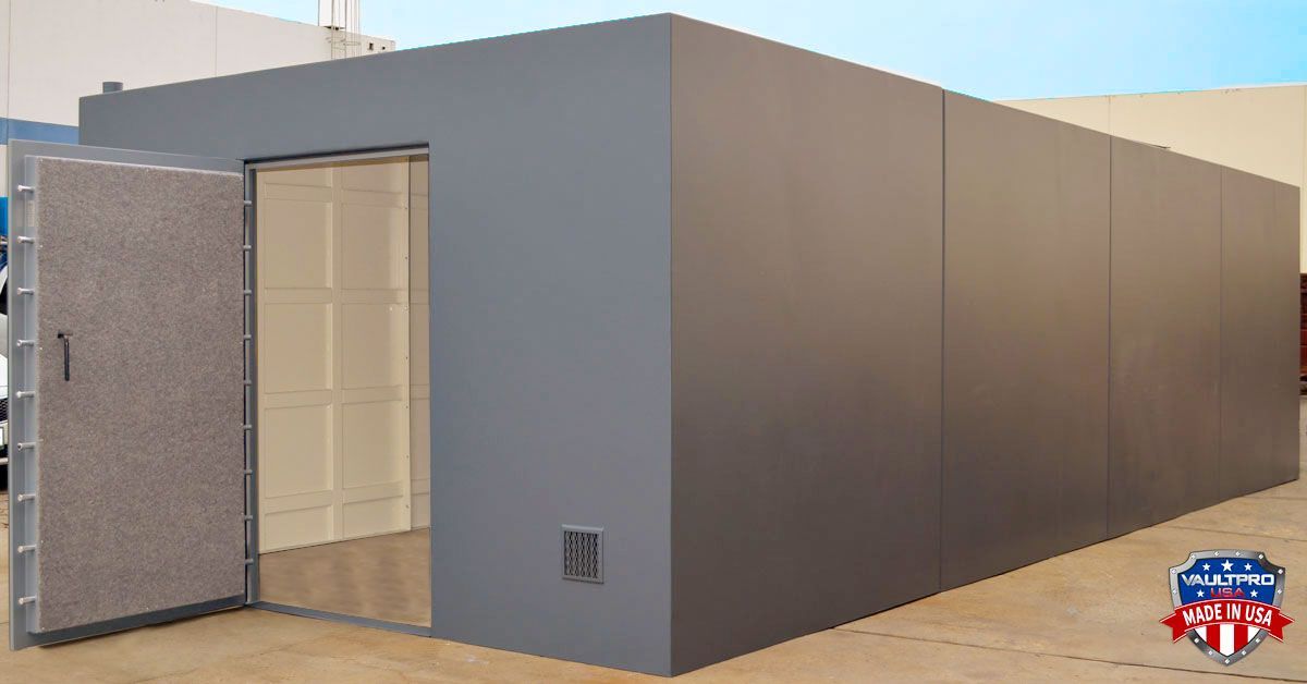 large modular vault room for industrial use