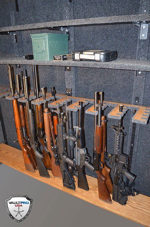 Configure Your Vault Room for Long Guns, Handguns and Shotguns.