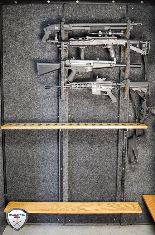 Store Your Weapons Vertically or Horizontally for Easy Access.