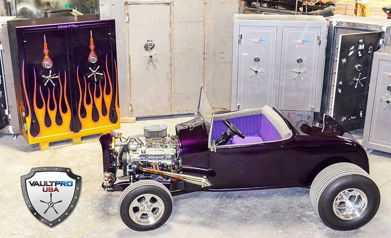 Custom safe paint scheme to match classic car.
