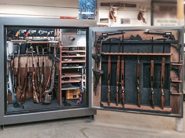 Custom safe interior.