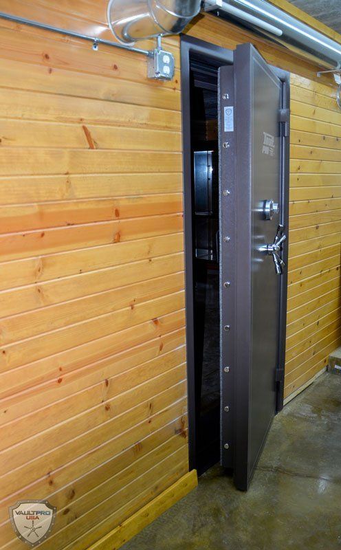 Vault Door Protects Walk-In Gun Vault