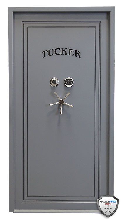 Custom sized Elite Series vault door with redundant lock.