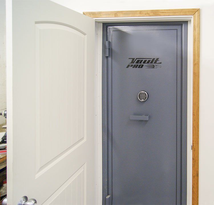 concrete safe room door