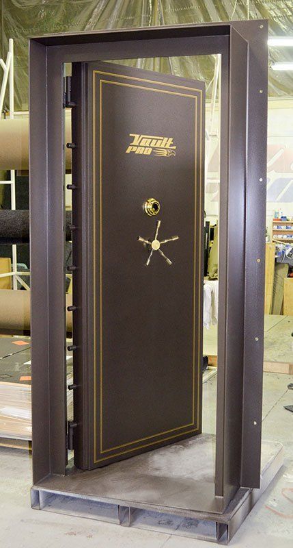 Reverse Flange & Inside Wall Mounted Vault Door.