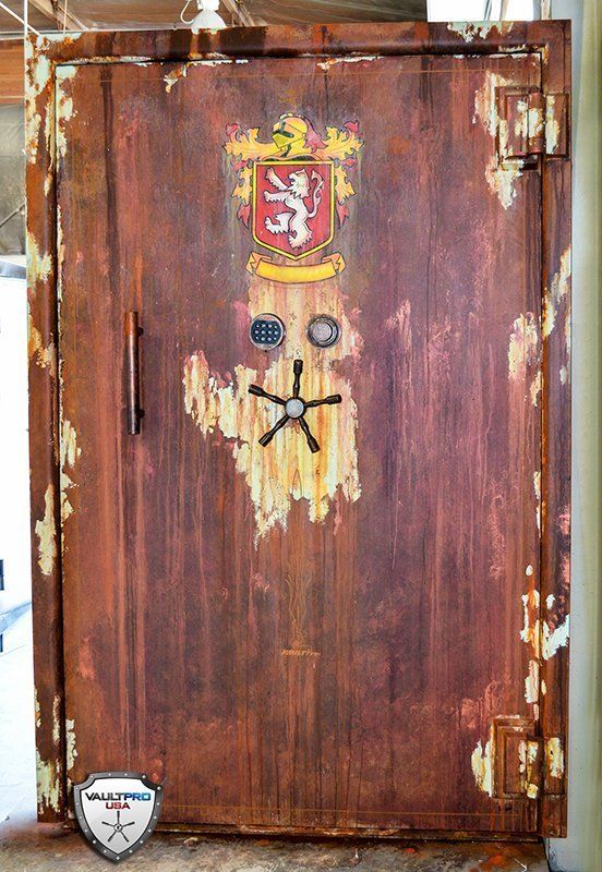 Custom Titan Vault Door Weathered Look Custom Paint