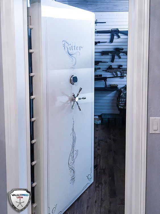 Keep Your Weapons and Valuables Protected with Walk-in Vault Room.