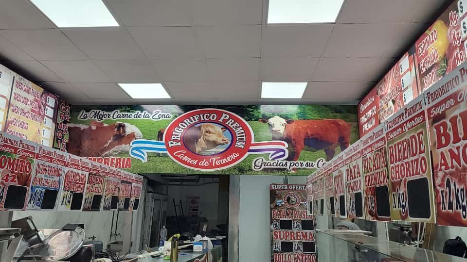 Cartelería interior de local