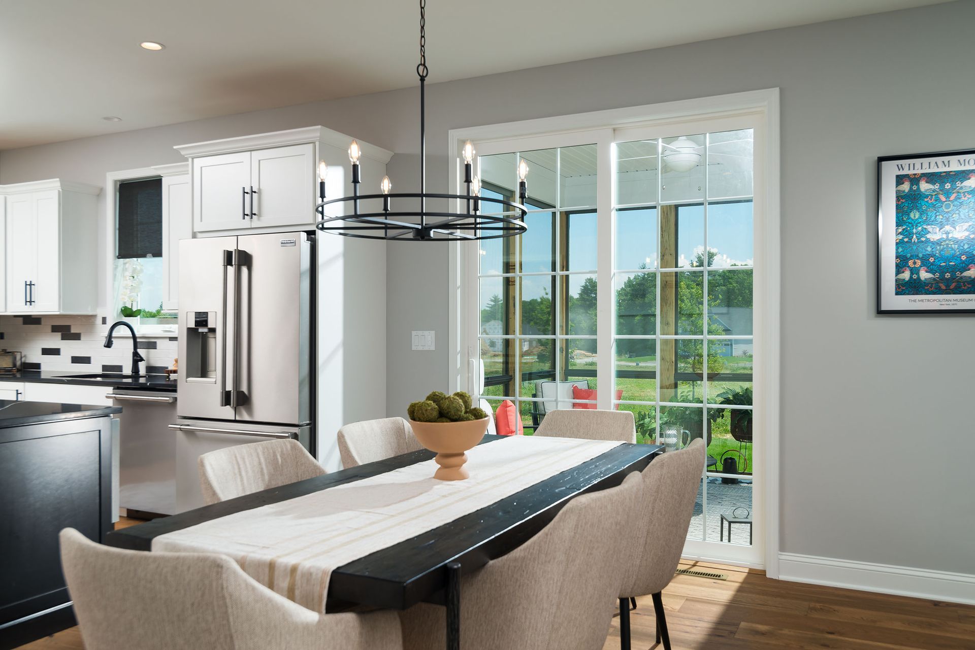 Juniper Ridge Stanton Model Home - 13 Silver Oak Drive - Dining Nook opens to Screened Porch