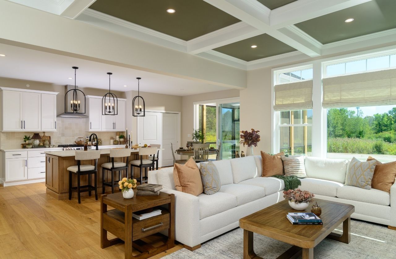 18 Dahlia Drive - Lincoln Ranch - Open floor plan - view from great room looking into kitchen
