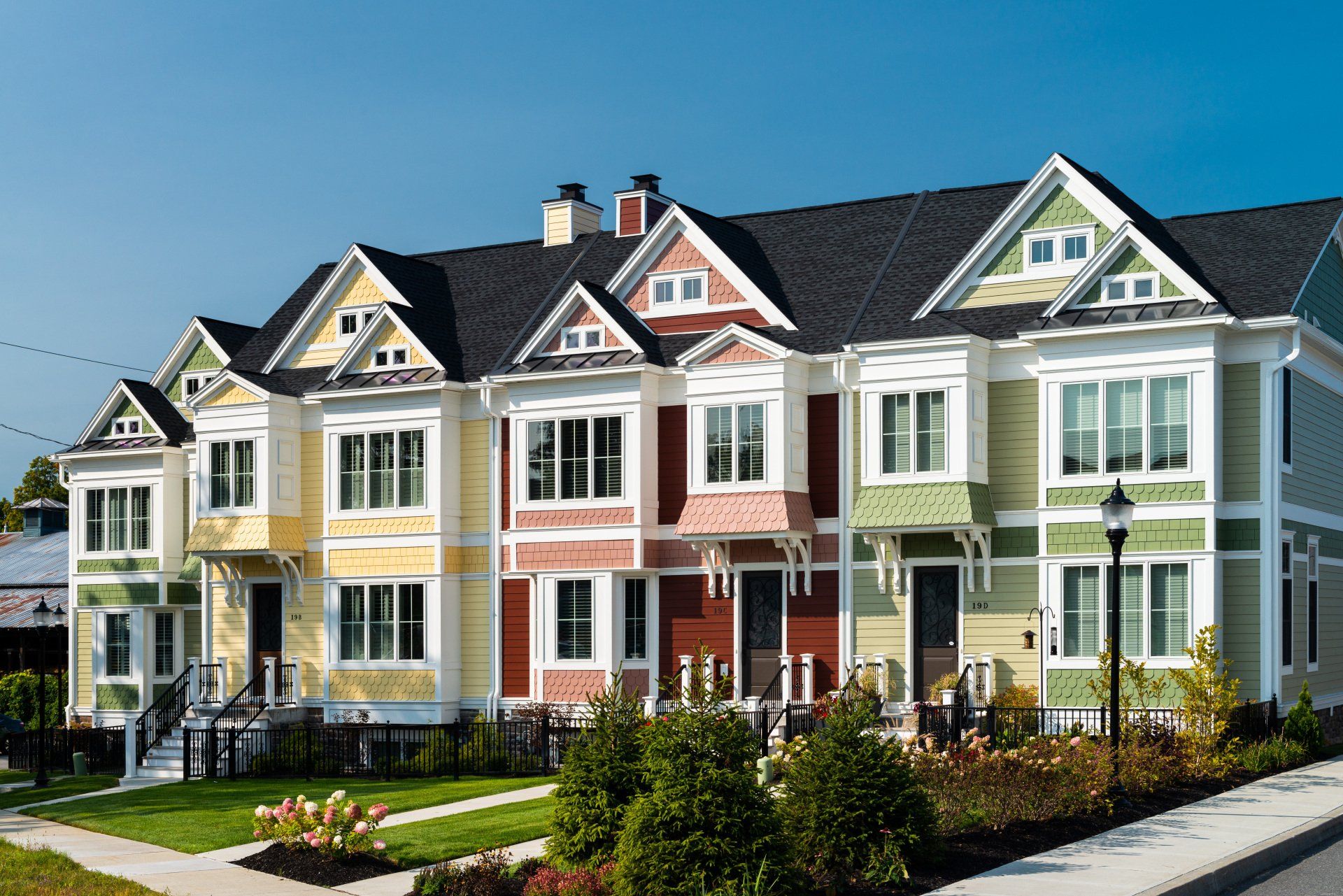 Elevation of Luxury Townhomes in City Square