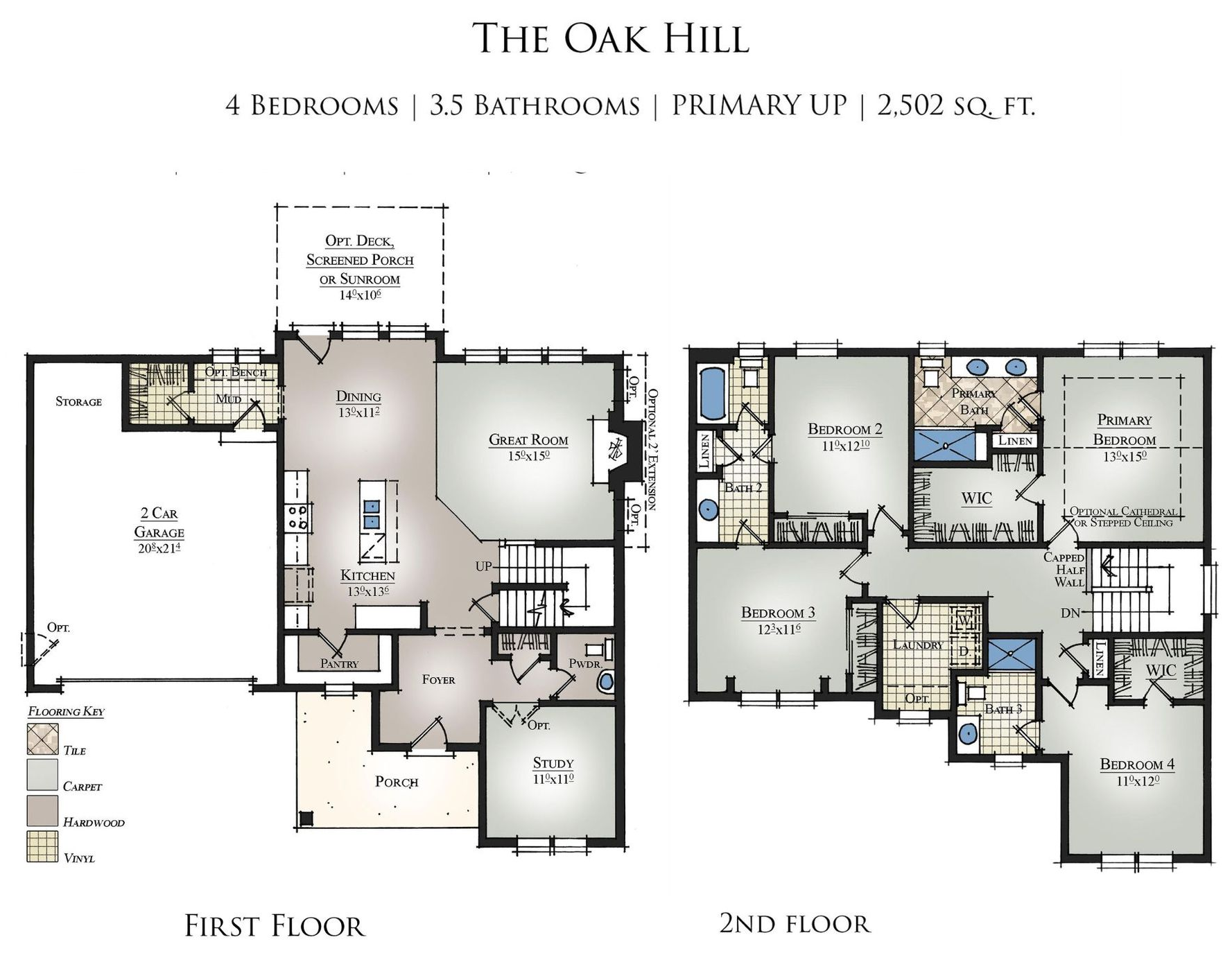 Oak Hill Primary Up Floor Plan