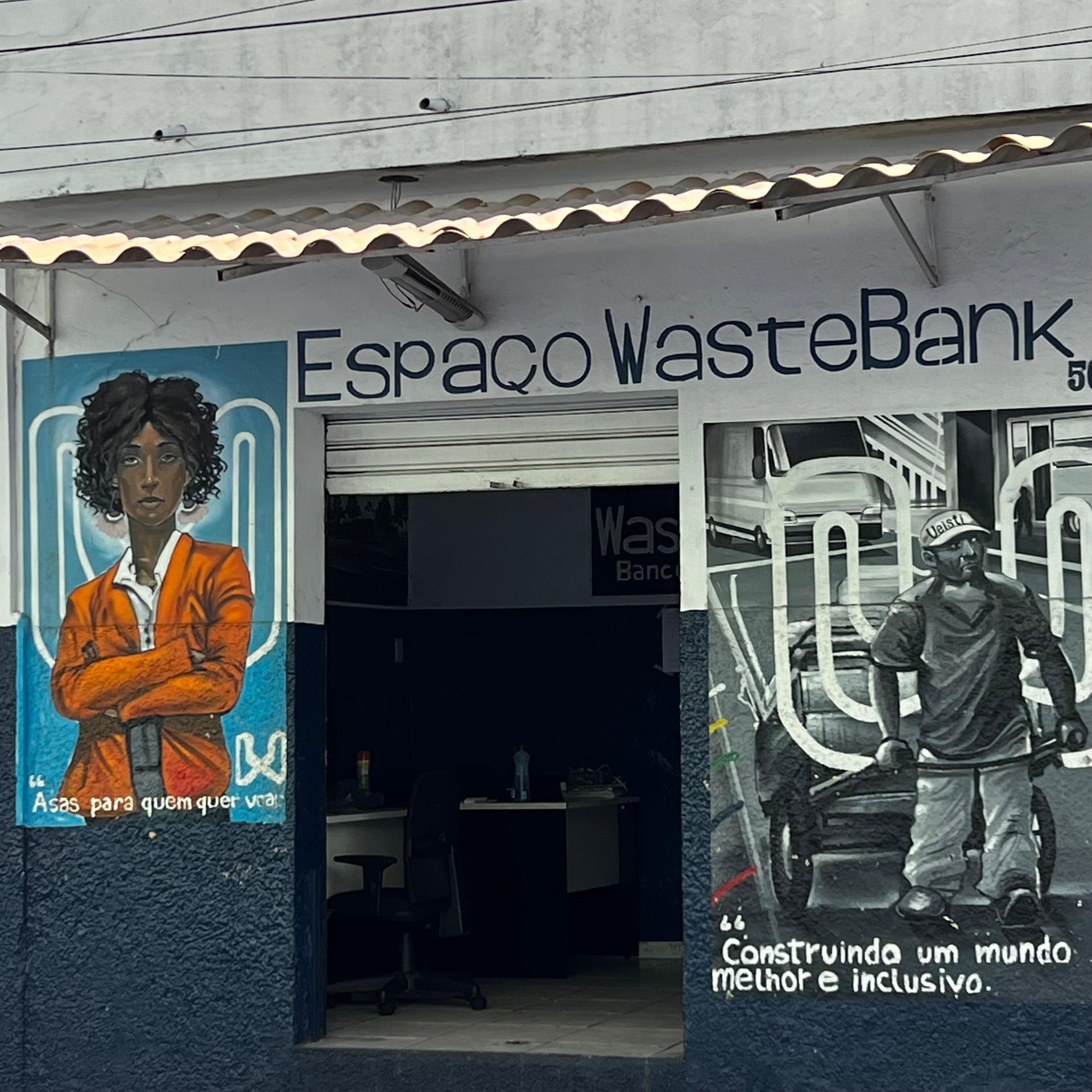 fachada espaço novo trilho wastebank em belo horizonte