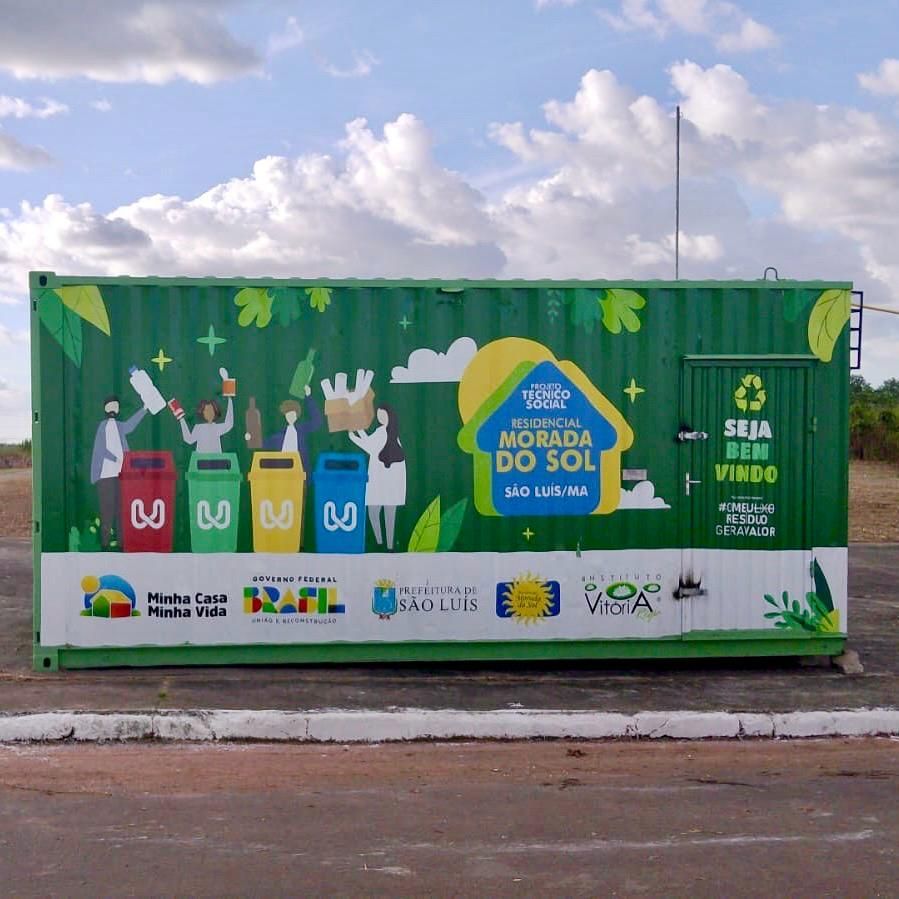 visão externa espaço wastebank são luís