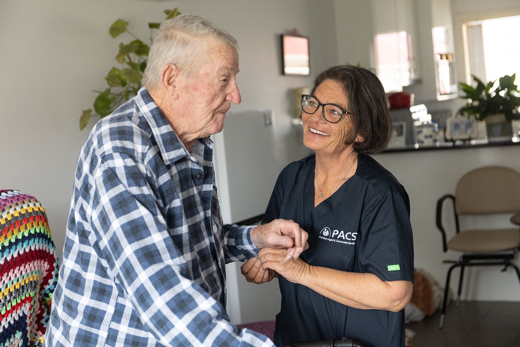 Doctor Wearing Safety Protective Mask — Aged Care in Tamworth, NSW