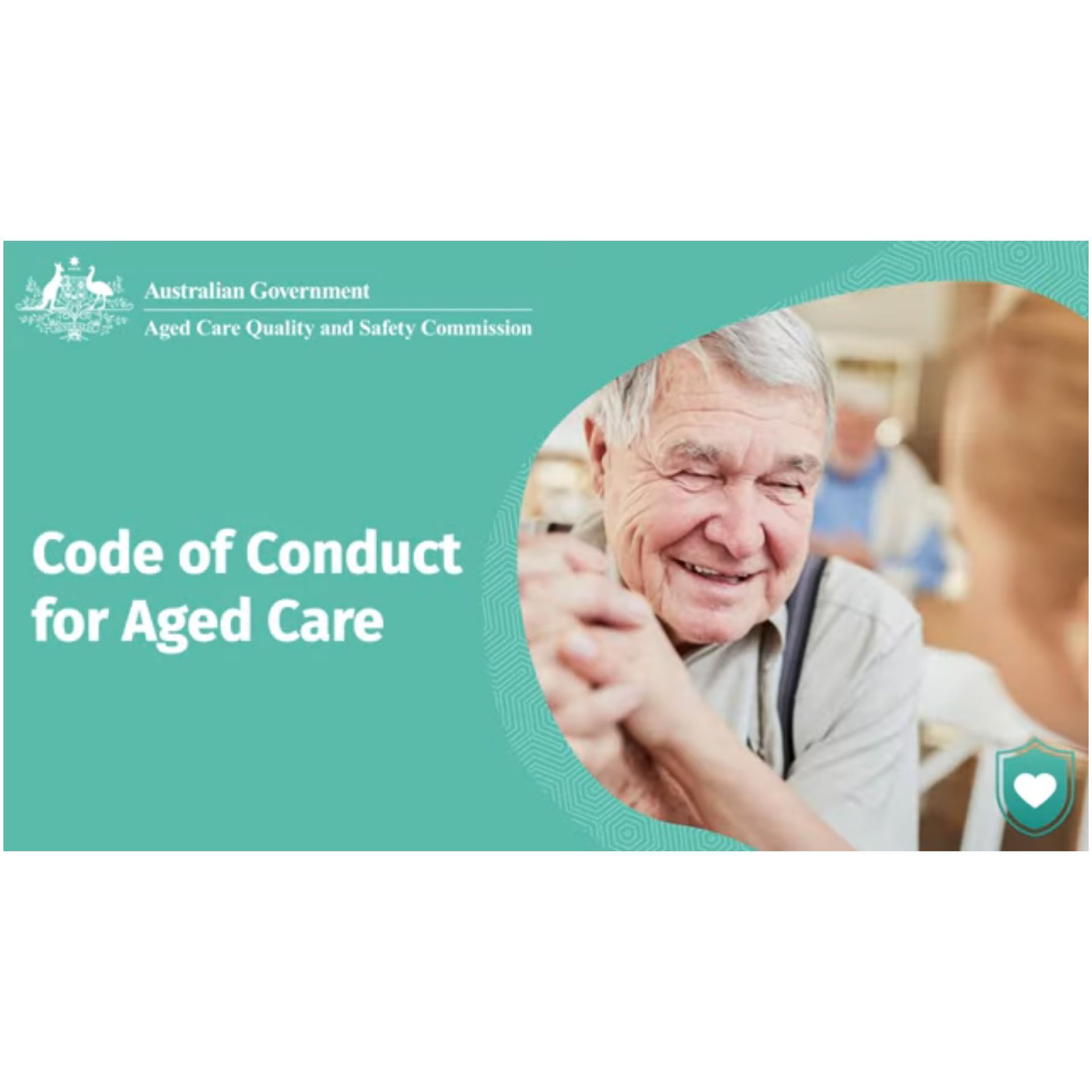 An Older Man Is Smiling While Talking To A Nurse — Aged Care in Tom, NSW