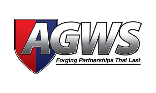 A logo for agws forging partnerships that last