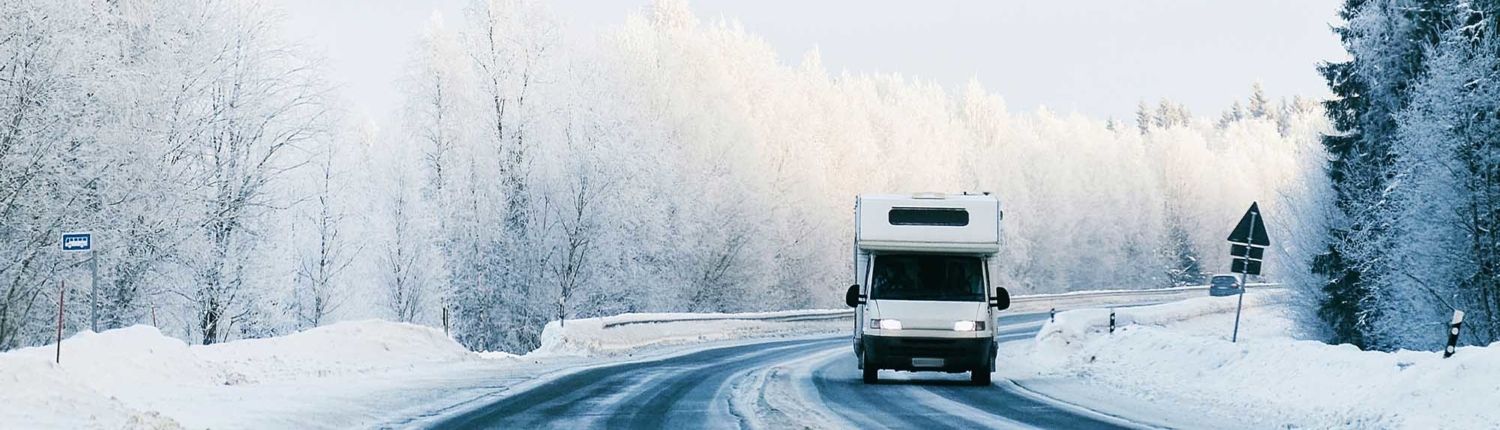 RV in the Snow