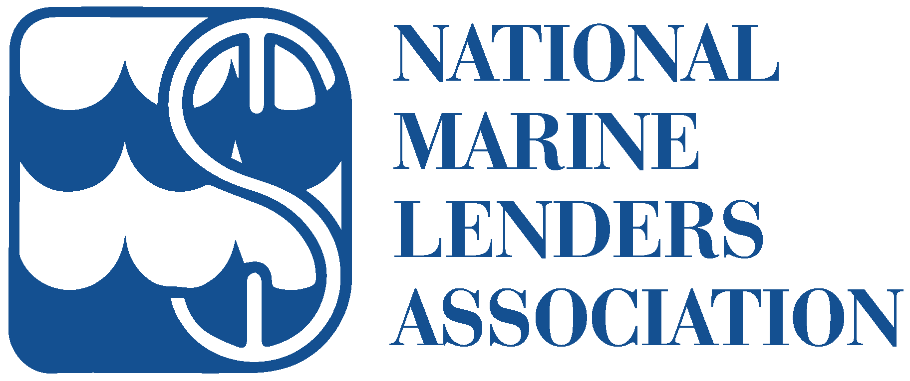 The logo for the national marine lenders association