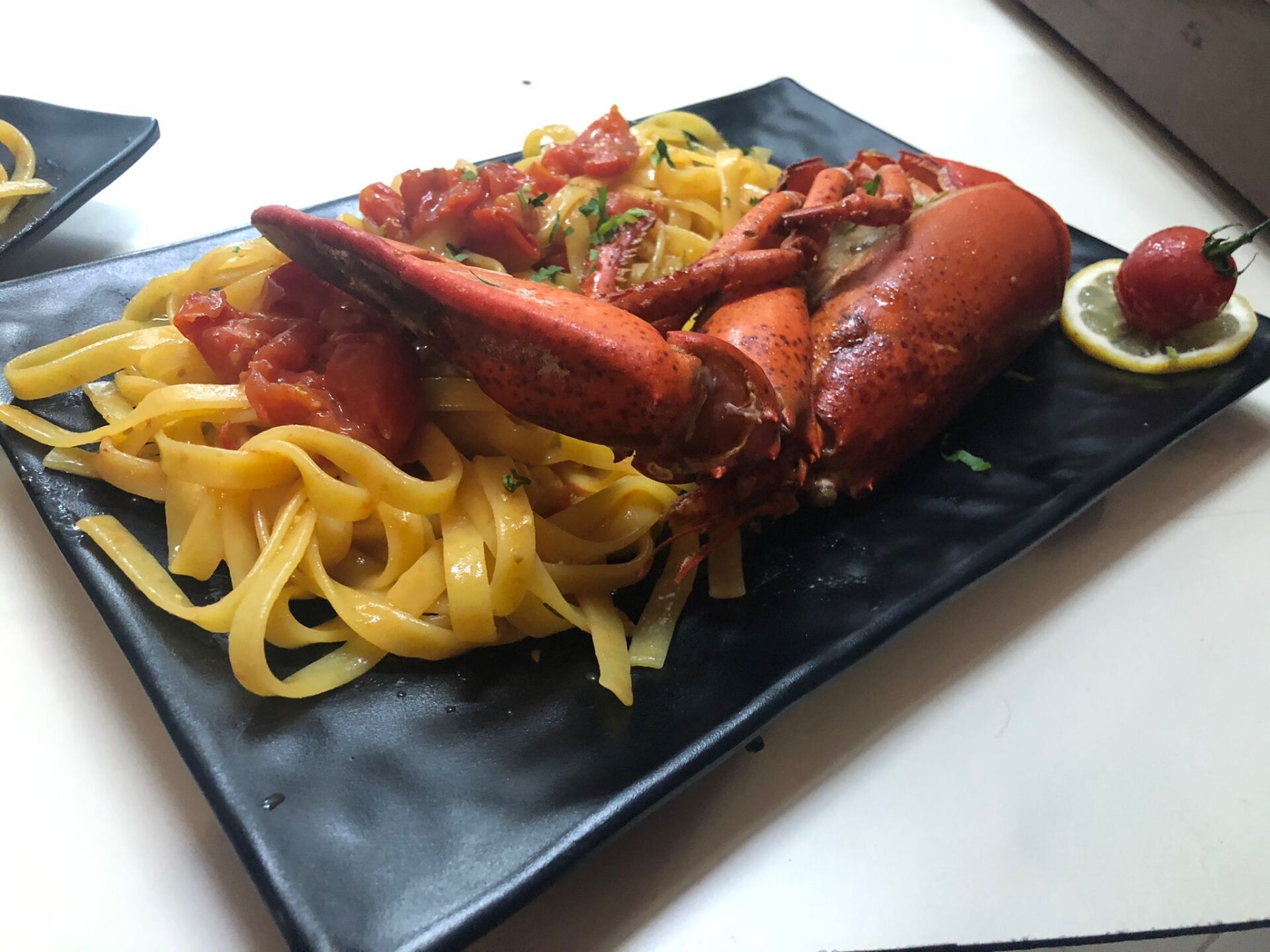tagliatelle with lobster