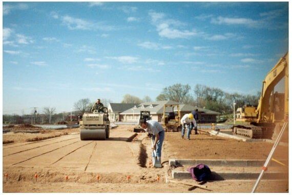 Concrete Contractors — Working At Site in Rocky Hill, CT