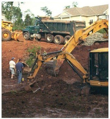 Rocky Hill — Excavation Truck At Site in Rocky Hill, CT