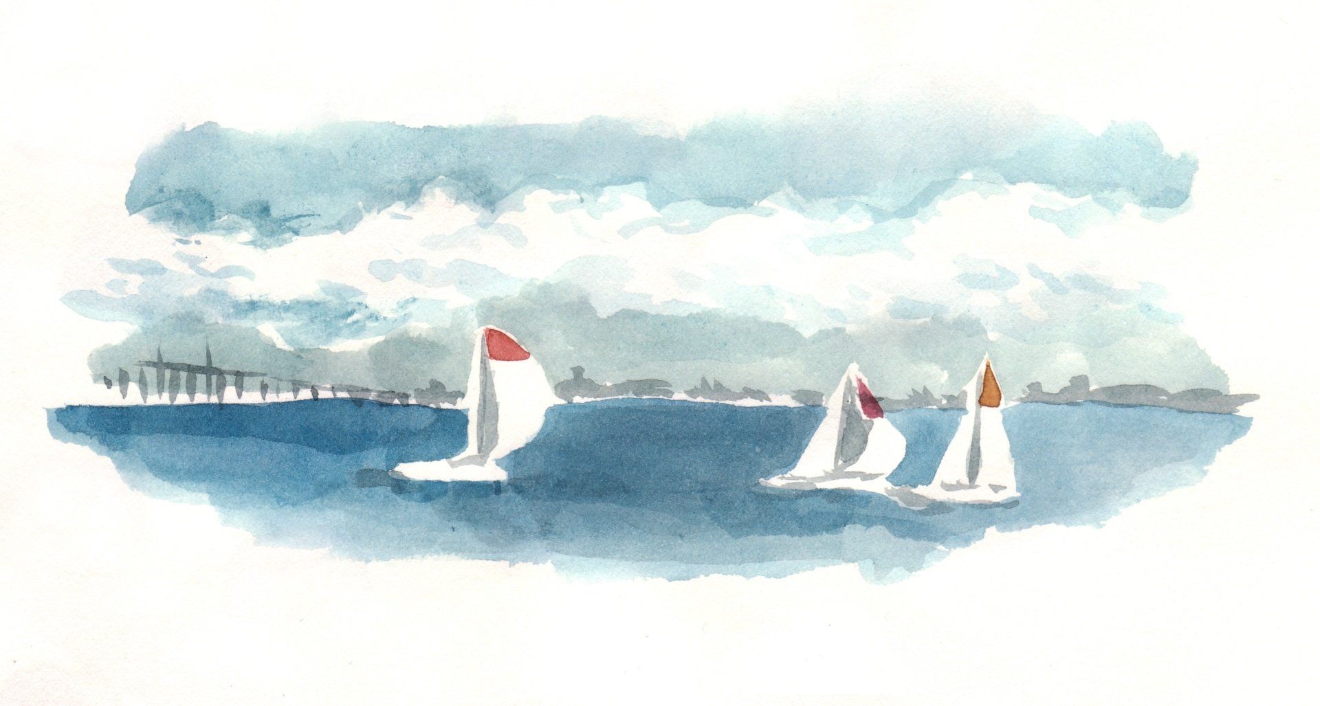Mariella Fahr Illustration Schweden Segelboote