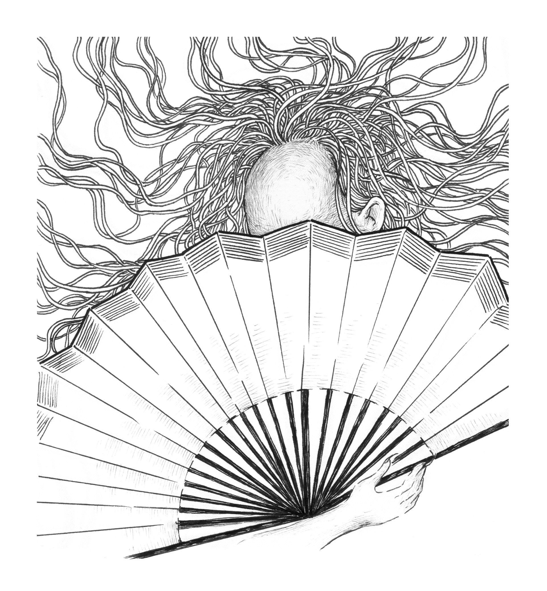 Dämonin • demon woman Mariella Fahr Illustration Japan Geister Geschichten