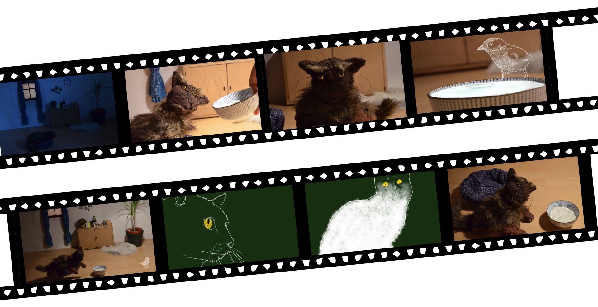 Mariella Fahr Animation Katze Filmstreifen