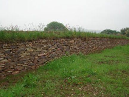 Stone hedging work