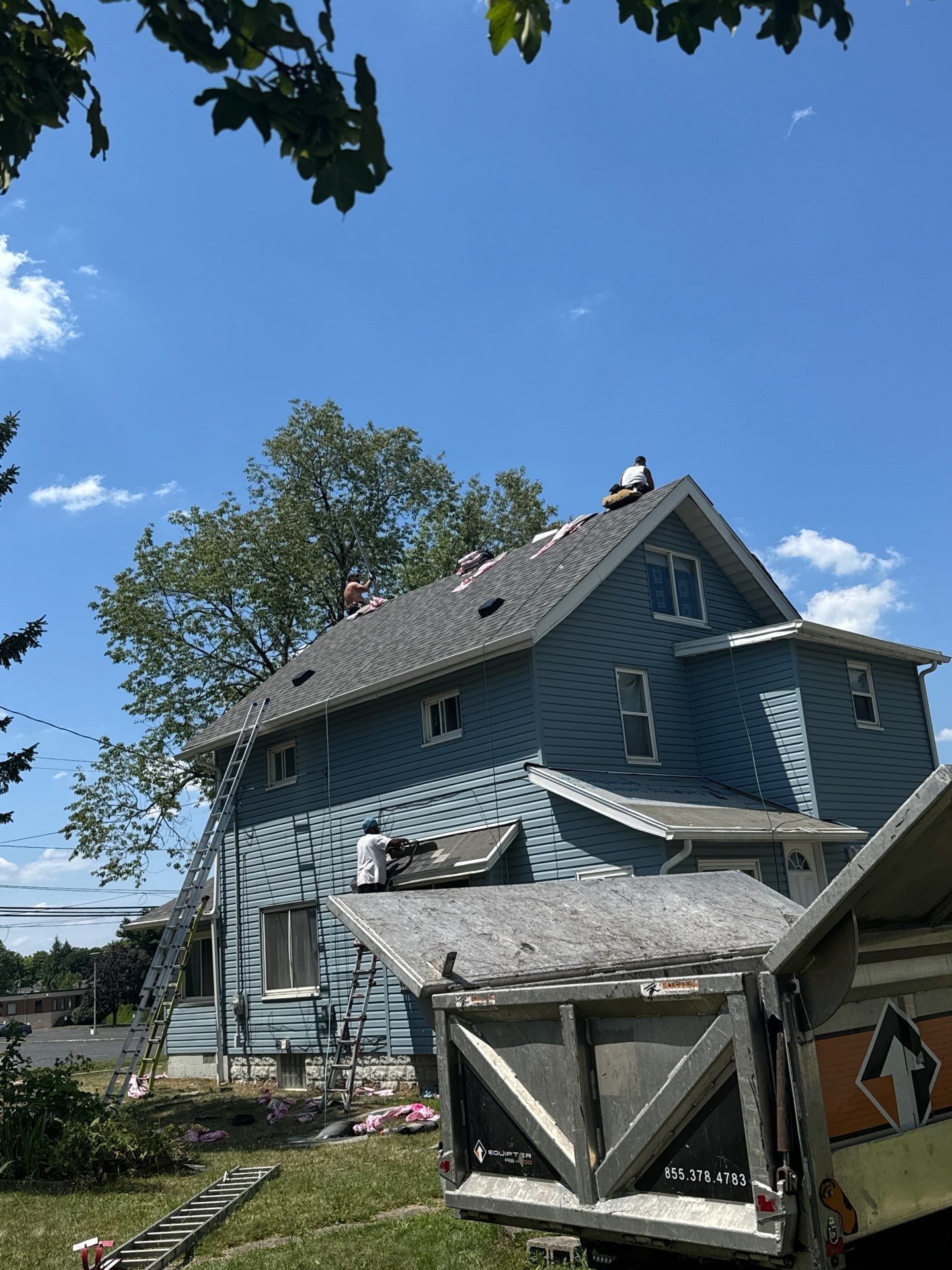 Roof inspection in Akron, OH by Diamond Roofing Pros team