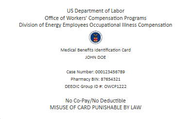 Us department of labor office of workers compensation programs division of energy employees occupational illness compensation