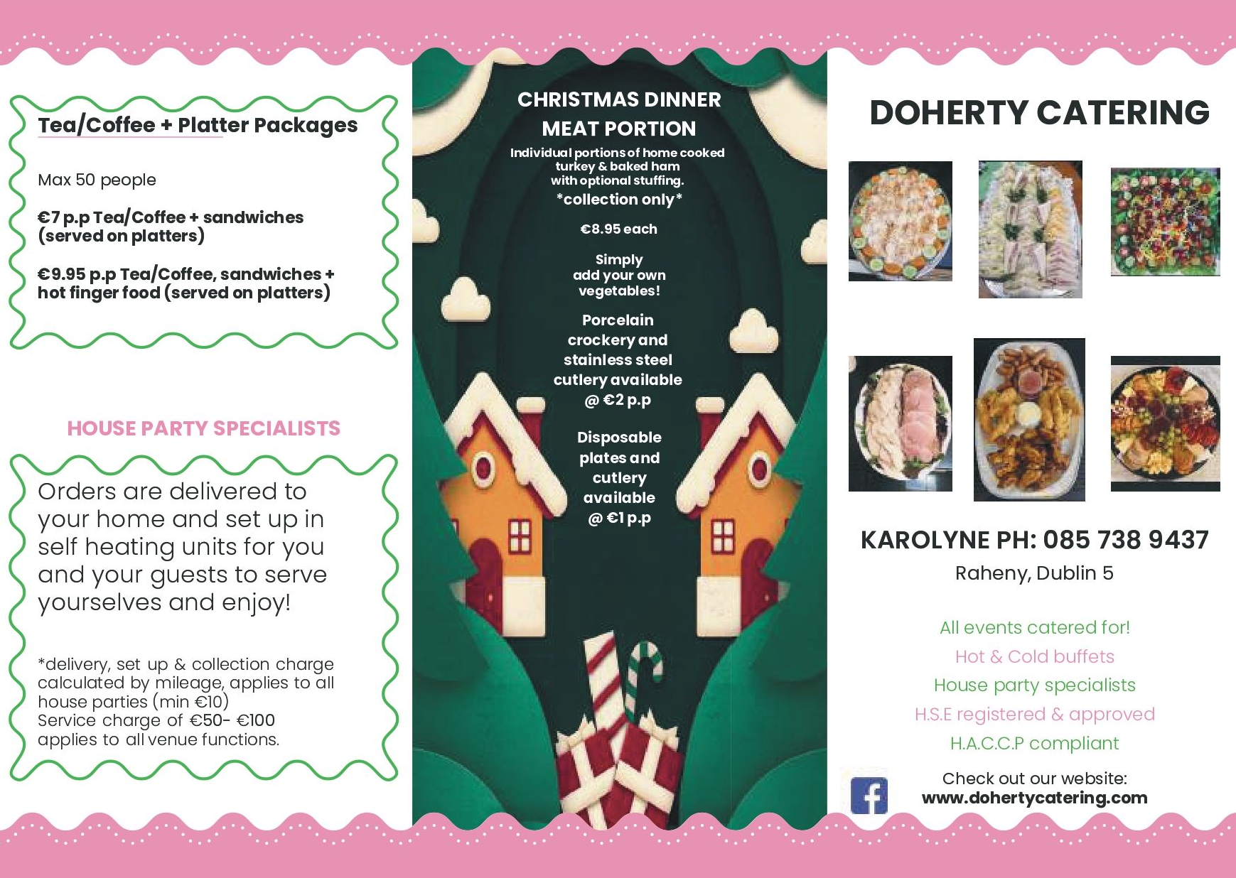 Catering Hire in Dublin | Doherty Catering Menu Catering Hire in Dublin | Doherty Catering Menu