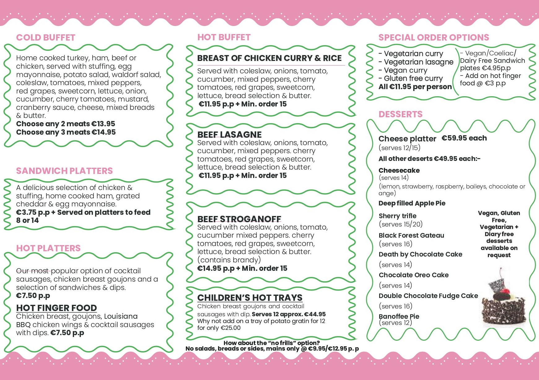 Catering Hire in Dublin | Doherty Catering Menu Catering Hire in Dublin | Doherty Catering Menu