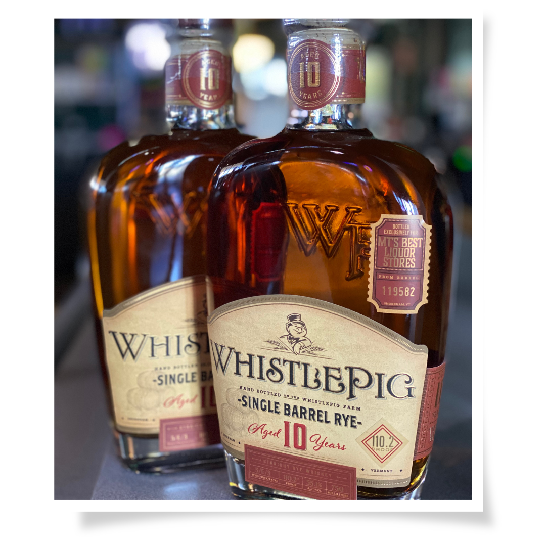 Whistle Pig Single Barrel Bottles