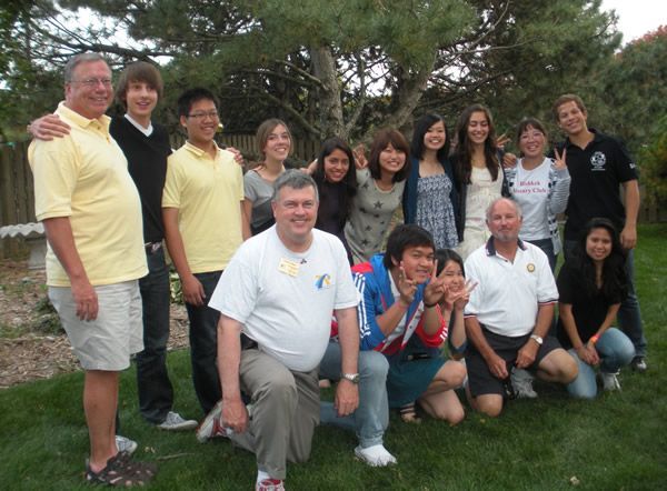 Mr. Gerdes with Rotary Youth Exchange students — Omaha, NE — Law Office of Stephen L. Gerdes