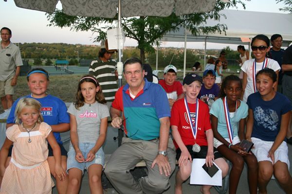 Mr. Gerdes with junior tennis players — Omaha, NE — Law Office of Stephen L. Gerdes