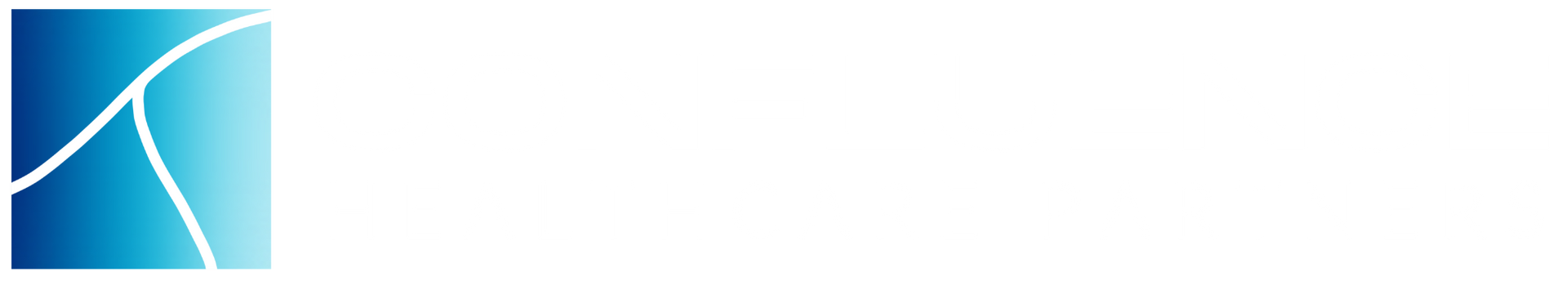 A white background with a blue border and a white line on it.