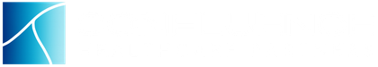 A white background with a blue border and a white line on it.