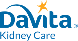 A logo for davita kidney care with a star in the middle