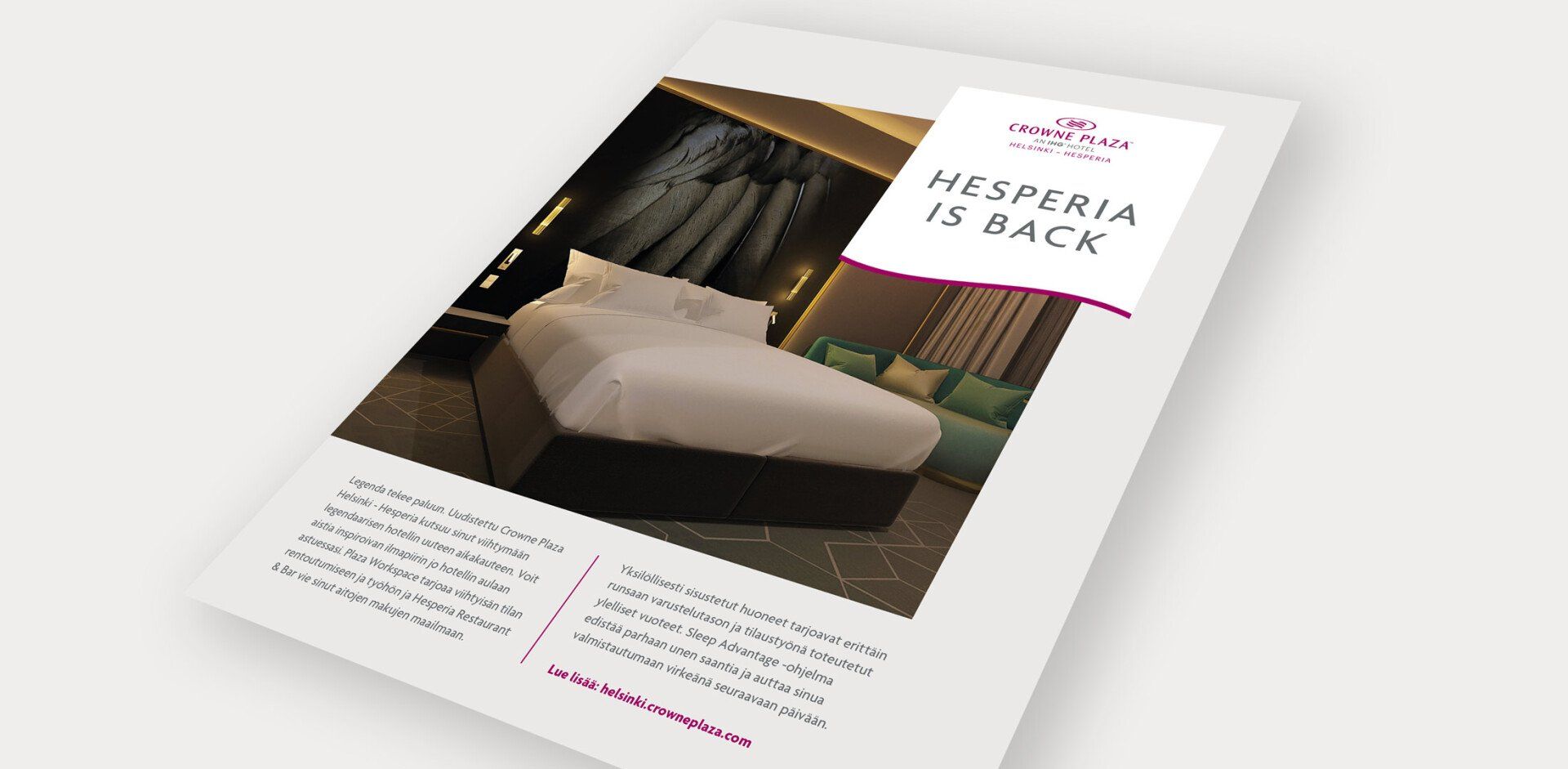 Crowne Plaza - ilmoitus