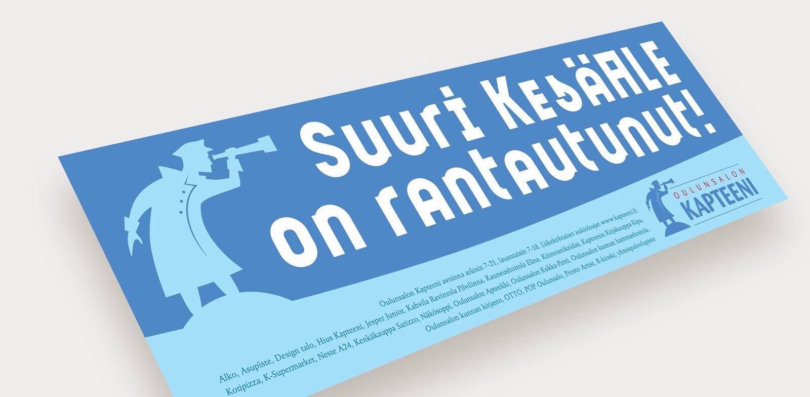 Kauppakeskus Kapteeni - ilmoitus